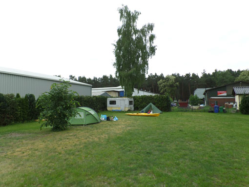 Camping Prieroser Mühle aan het begind van dag 1